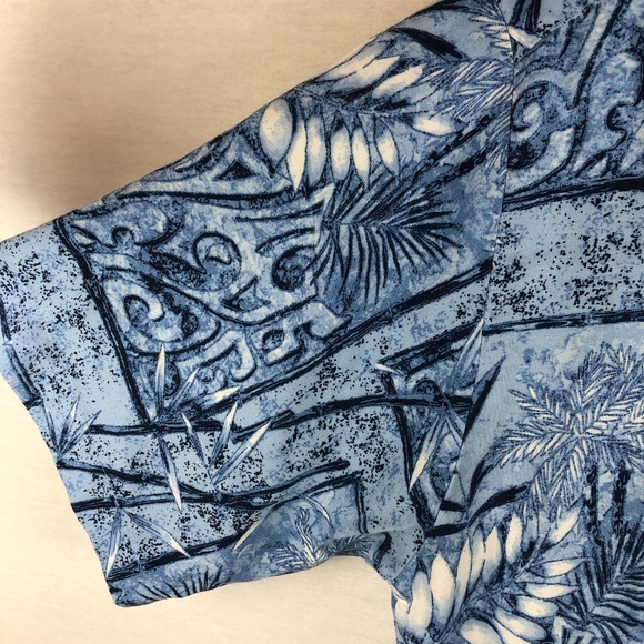 Puritan Hawaiian Button Down Shirt -M - Picture 4 of 7